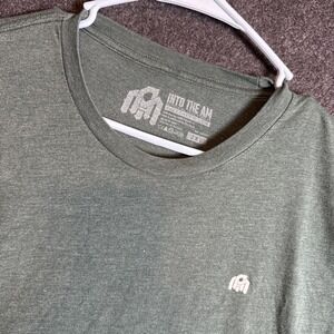 Into The AM Shirt Mens 2XL Green Premium Basic Logo Crewneck Soft Casual Tee